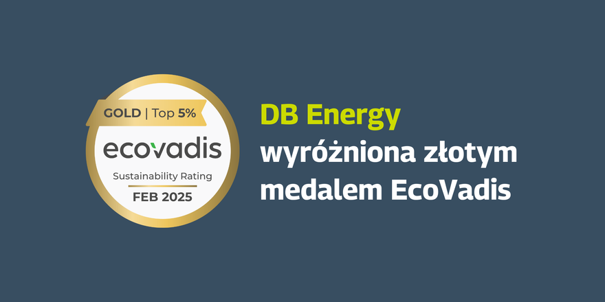 DB Energy awarded EcoVadis Gold Medal for sustainability